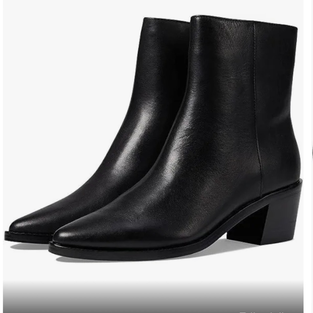 BNIB Madewell Darcy Ankle Boot - black leather size 10